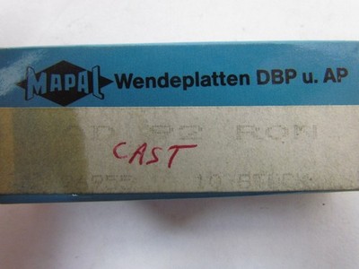 Mapal AD 92 RON AD 92 R0N Tooling Insert Box of 10pcs