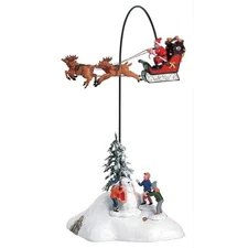 Lemax Santa Claus is Coming to Town Musical Rotating Village Accessory New