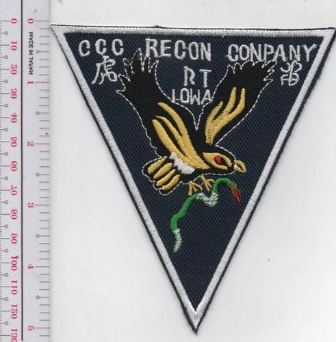 US Army CCC Recon Team IOWA Company Patch NO TARIFF