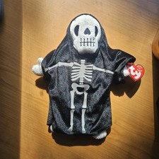 Ty Beanie Baby CREEPERS Halloween Skeleton 9 Inch Stuffed Animal Toy