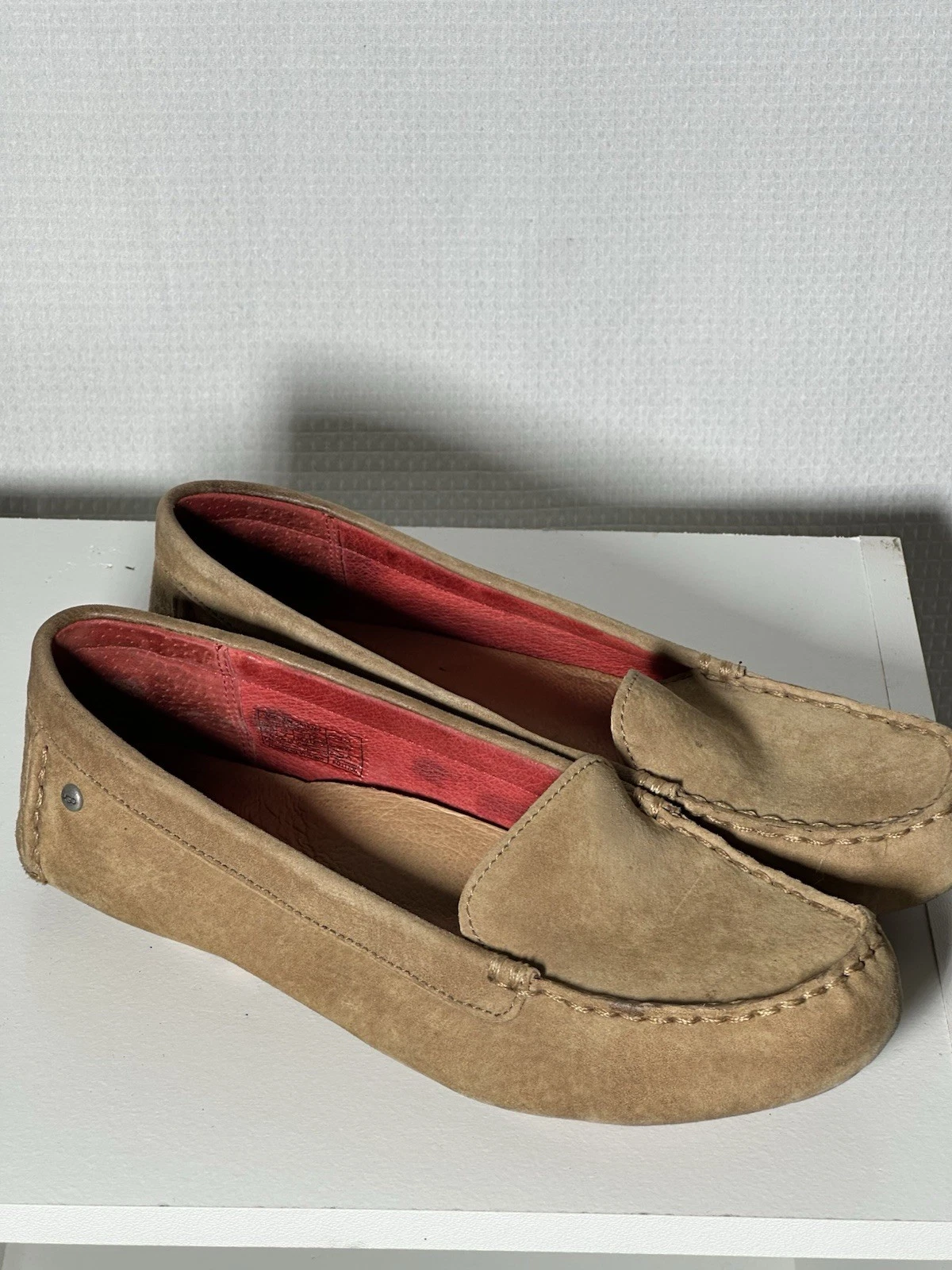 Mocassino Ugg Milana slip on classico pelle scamosciata marrone castagno donna taglia 7