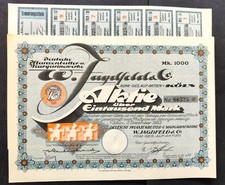 Niemieckie masło roślinne i magarinewerke W. Jagdfeld akcje 1000 marek, Kolonia 1921