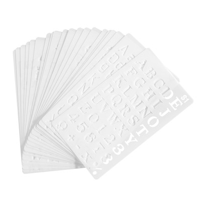 20er Pack Buchstaben- und Zahlenschablonen Alphabetschablone Wiederverwendbarab3860