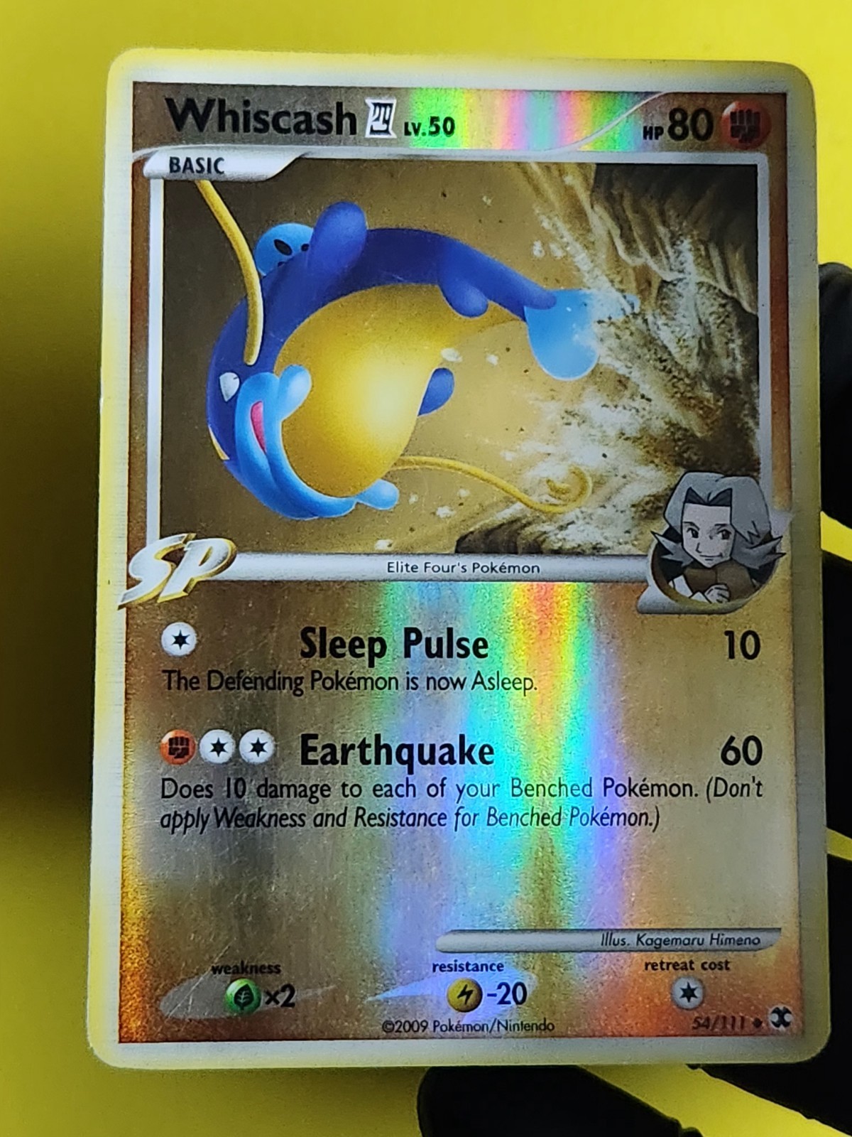 Pokemon TCG Whiscash E4 54/111 Rising Rivals Reverse LP