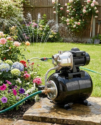 #ad #ad Pressure Tank Pump 1.6HP for Shallow Well 1320GPH 164ft Max Head Home Farm $140.01