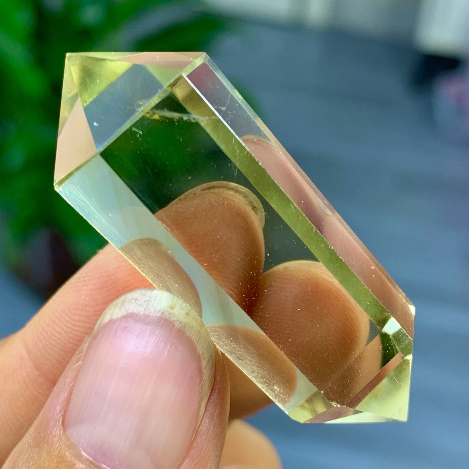 17G Natural Citrine Quartz Obelisk Double Point Wand for Reiki Healing