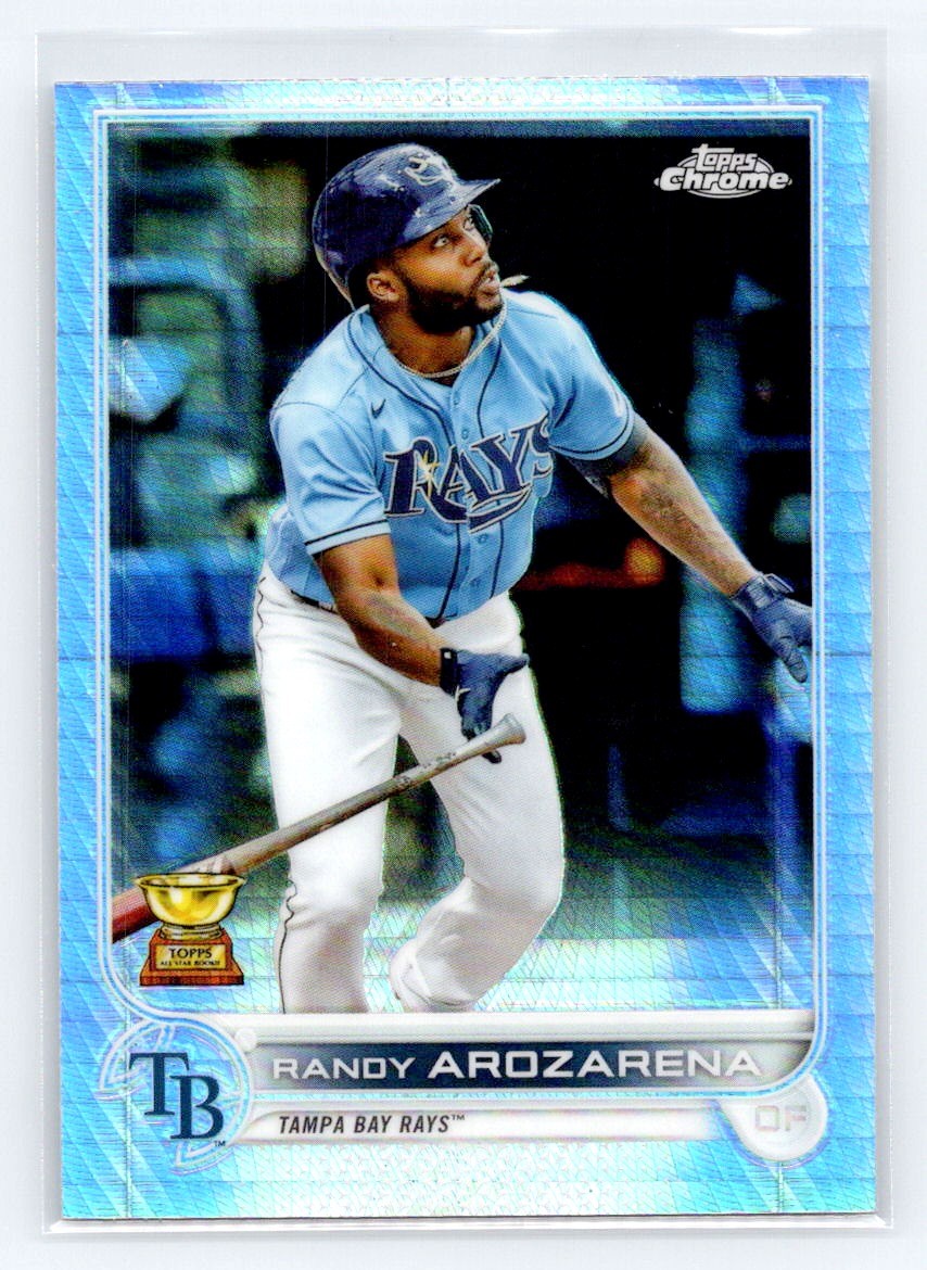 2022 Topps Chrome #161 Randy Arozarena Prism Refractor Tampa Bay Rays