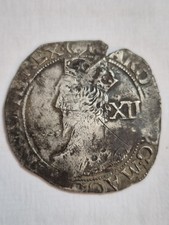 Charles 1st Silver Hammered Shilling, Uk Metal Detecting Find