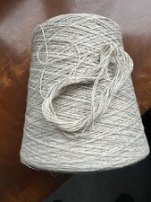 100% Lambswool Yarn. Pearl Grey Mix. 500gram Cone.2 Ply Hand/machine Knit.2/15nm