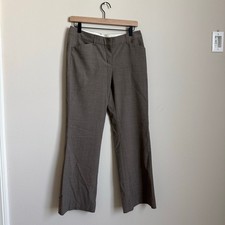 EXPRESS Design Studio Editor Womens Low Rise Brown Taupe Trouser Pants Size 4S