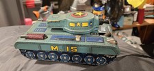 Modern Toys Vintage Tin M-15 Tank Toy, Japan