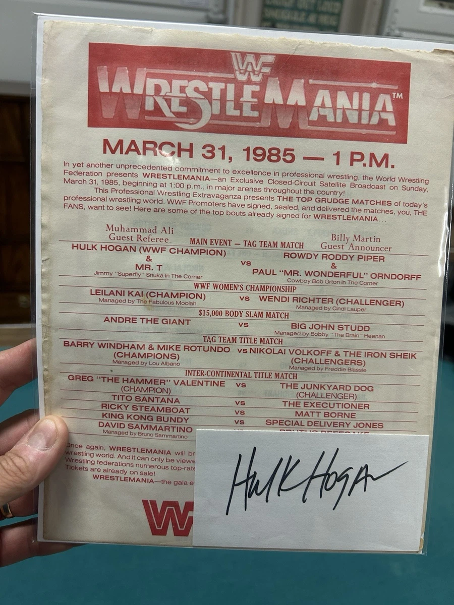 ロディー・パイパー　直筆サイン色紙（外国人プロレスラー/ＷＷＦスーパースター） WWF Wrestling Signs for sale | eBay