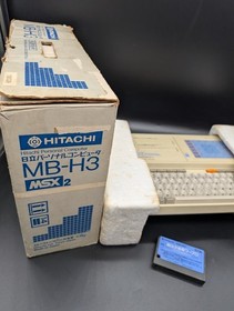 HITACHI MSX2 MB-H3 Hobby PC with 64K RAM, 64K VRAM, working