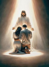 Paint by Numbers for Adults and Kids Beginner, Jesus Blesses Couple Couple Paint