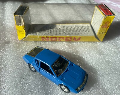 Renault Alpine A 310 in blau blu bleu blue, Norev Jet-Car 1:43 boxed box pink