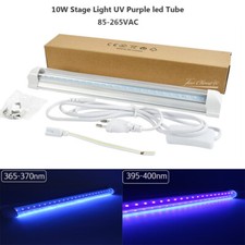 T8 UV LED Tube Blacklight 10W 48leds 365nm 395m 85-265v 32cm Purple Bar Lamp