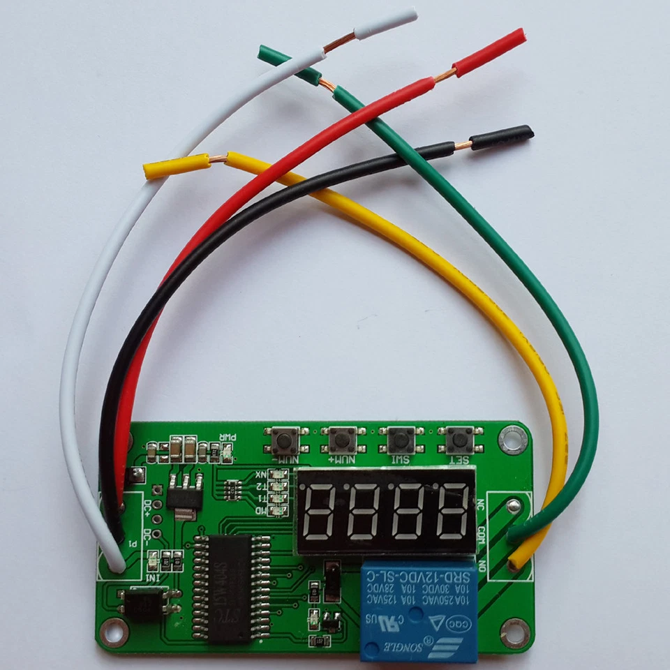 CANTON-ELECTRONICS Automation Delay 12V Multifunction Self-lock Relay Cycle Timer Module PLC Wiring