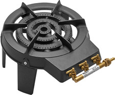 FORNELLONE A GAS IN GHISA BRUCIATORE A 3 RUBINETTI 3 CORONE