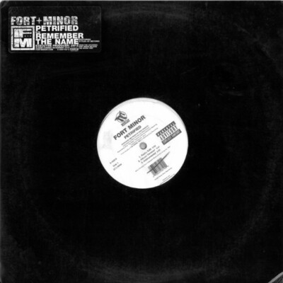 Fort Minor Petrified/Remember the Name Promo Vinyl LP 12''
