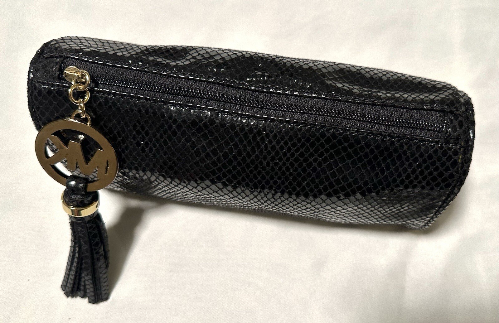 Michael Kors Black Snakeskin Python Cosmetic Case… - image 4