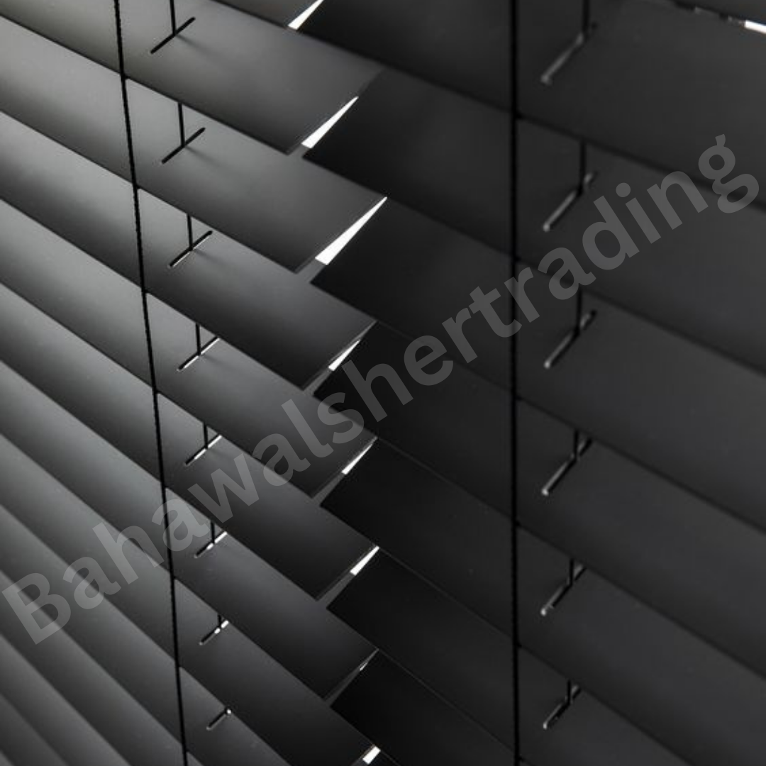 FAUX WOOD BLINDS WITH TAPE TRIMMABLE EASY FIT 50 MM SLATS