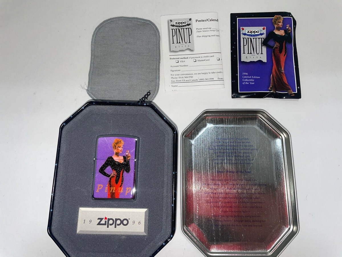 13199 ZIPPO SALUTES PINUP girls 1996 ジッポライター 4本入り