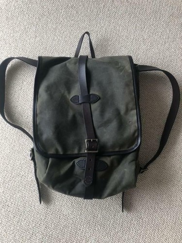 Filson Stagno Panno Zaino Borsa a mano Verde Oliva Uomo Briglia in pelle  dal Giappone | eBay