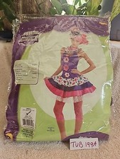 Jellybean Circus Clown Purple Pink Fancy Dress Up Halloween Deluxe Adult Costume
