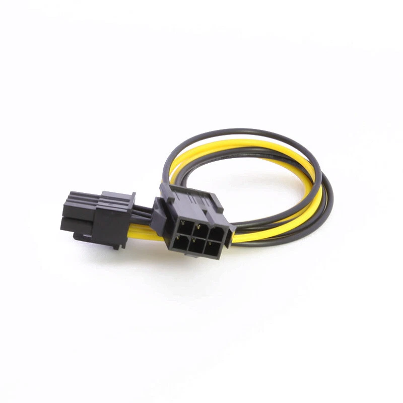 6 Pin to 8 Pin PCI Express PCI-E Video Card Power Adapter Converter Cable Wire - Image 4 of 4