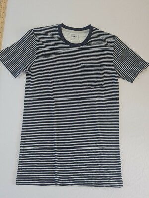 Herren Tshirt Pep&co Größe S Kurzarm Blau Streifen 9070