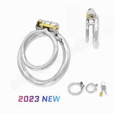 Metal Male Chastity Cage Training Peni Rings Chastity Lock Binding Device