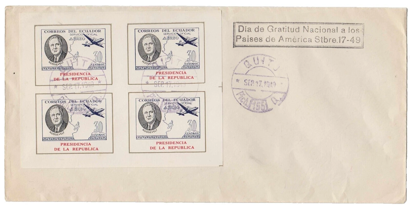 Politicians Cover Ecuadorian Stamps