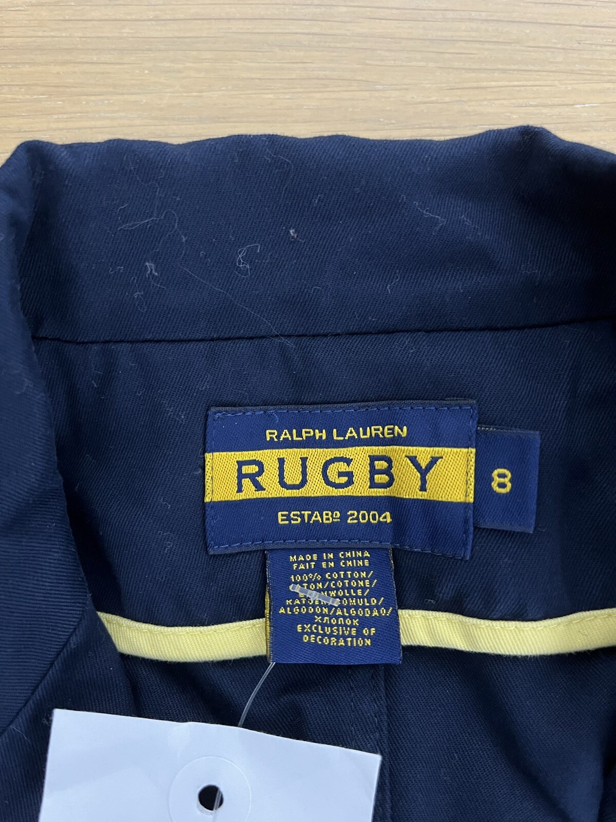 FILA Giacca blazer blu navy Ralph Lauren rugby 8 blu navy RRL cappotto polo stemma canottaggio preppy