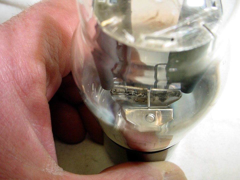 GE 5Y3G Tube Black Plates Tests about NOS Bottom D Pan Getter Coke