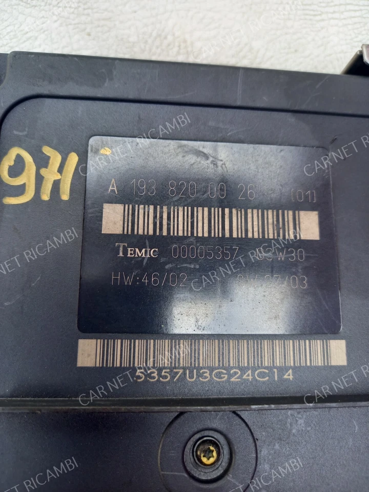 A1938200026 TEMIC 00005357 CENTRALINA BODY COMPUTER BCM ECU CHRYSLER CROSSFIRE - Immagine 2 di 4