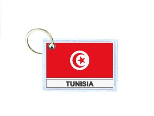 Schlusselring schlusselanhanger gedruckt Flaggen flagge fahne TN tunesien - Picture 1 of 1