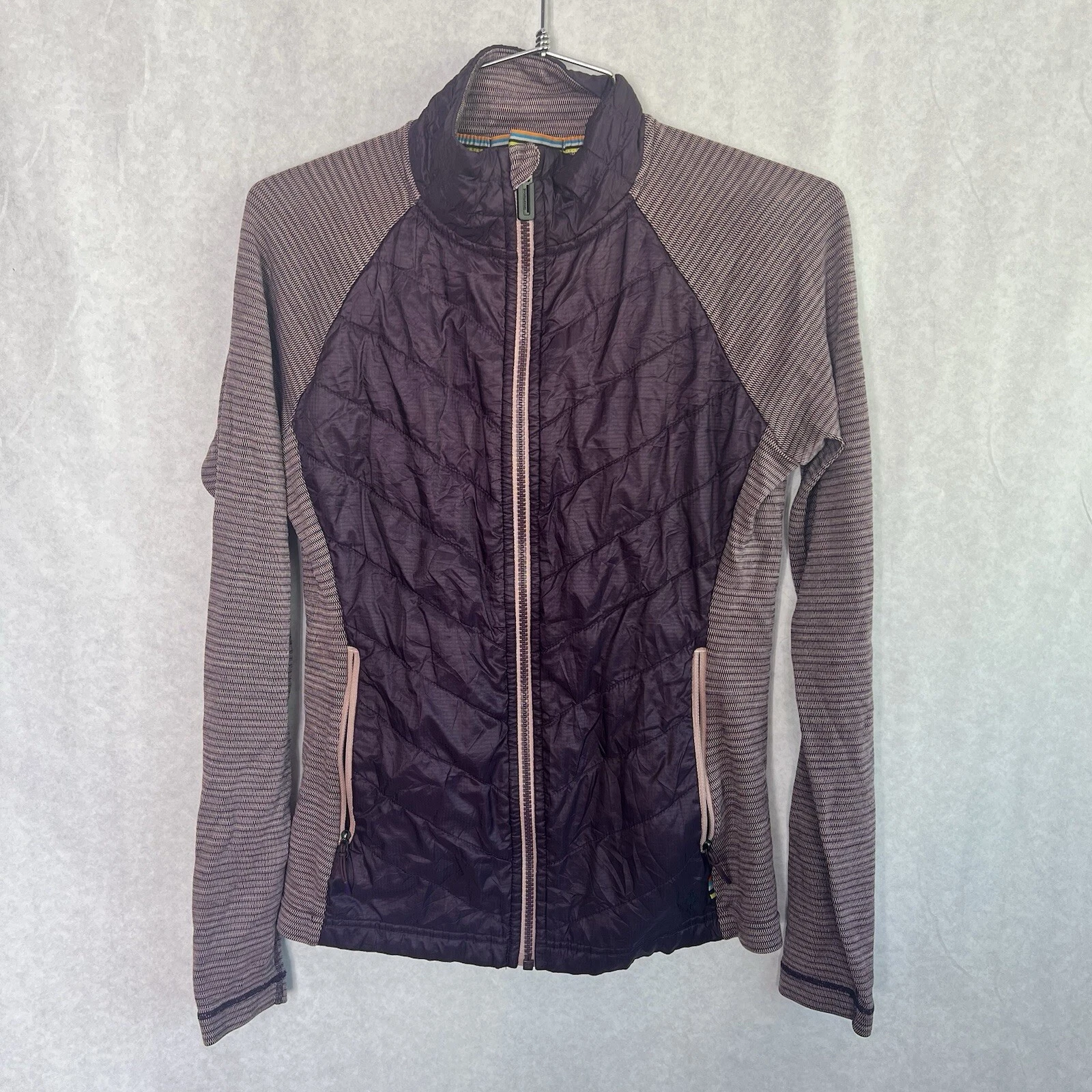 smartwool propulsion quilted full zip high neck jacket