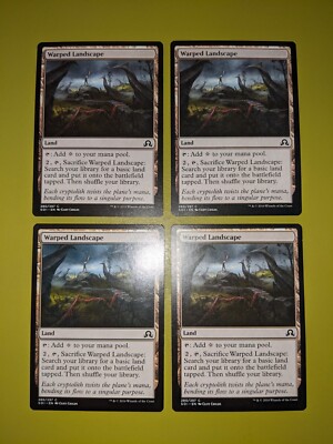 Warped Landscape x4 Shadows over Innistrad 4x Magic the Gathering MTG 
