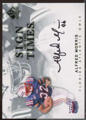 Alfred Morris Rookie Card 2012 SP Authentic Sign of the Times #STAM 