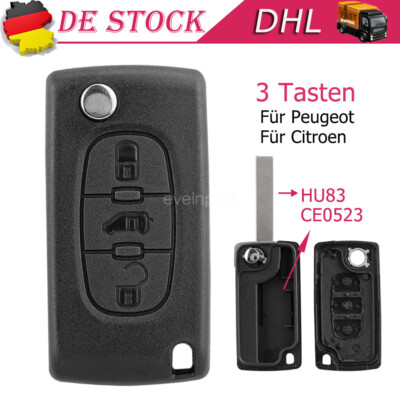 Für Fiat Scudo Peugeot Expert Citroën Jumpy Schlüssel 3 Tasten Ersatz Gehäuse