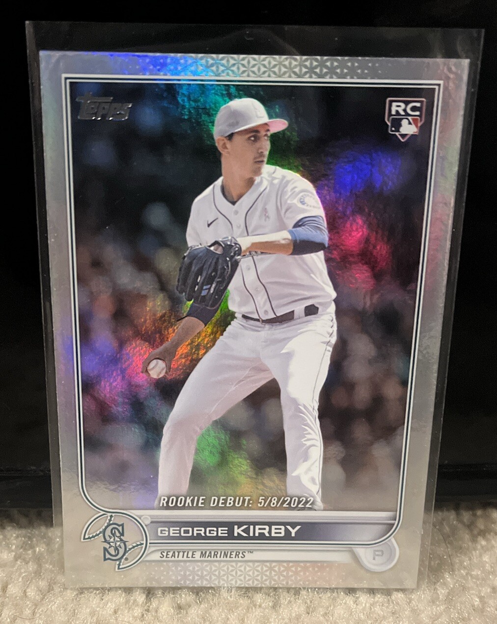 2022 Topps Update - George Kirby Rainbow Foil Rookie Debut Mariners RC #US270