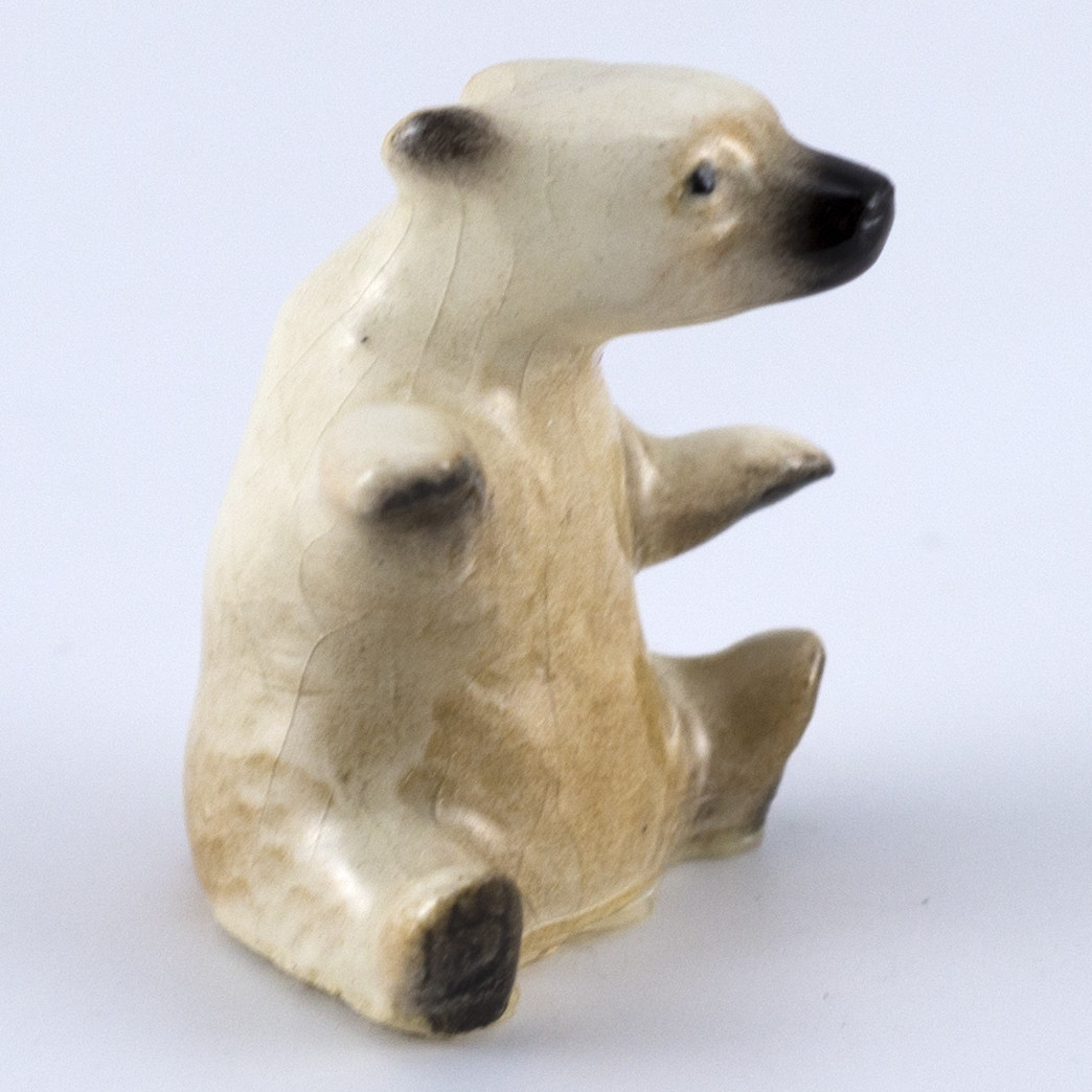 Vintage Hagen Renaker Off White Baby Polar Bear A-329 Miniature