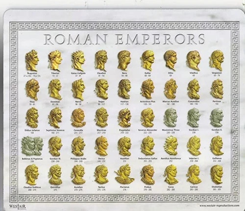 Roman Emperors Mouse Mat 9.25" x 8" Brand New Items