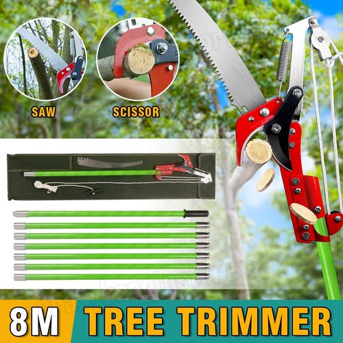 Detachable Pole Pruning Saw 8m Tree Trimmer Cut Saw Branch Shearing Garden Tools eBay