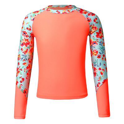 Rash Guard Fille Manches Longues – T-shirt UV Sirène Anti-UV Pour Fille