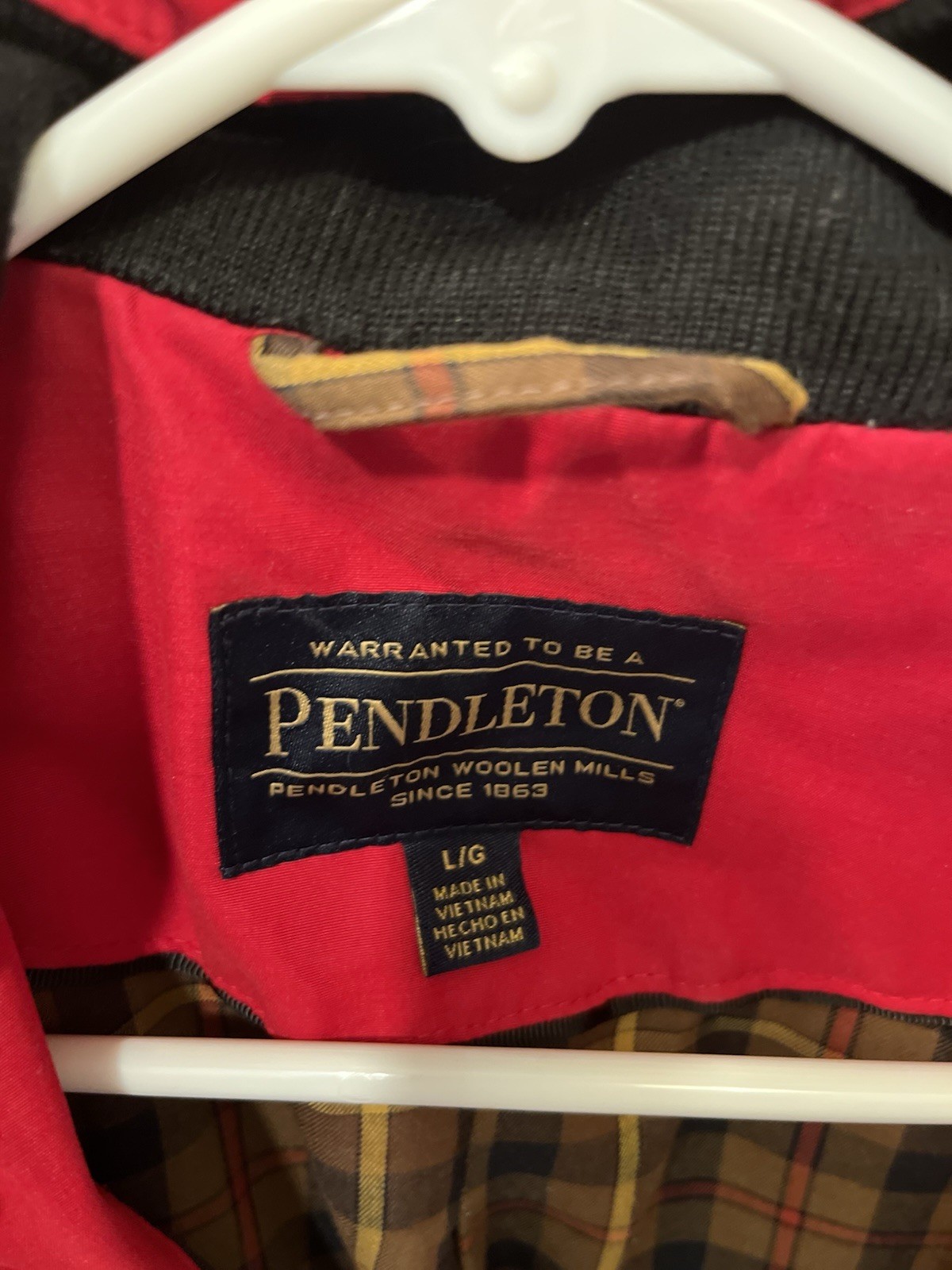 pendleton rain coat size large - image 2