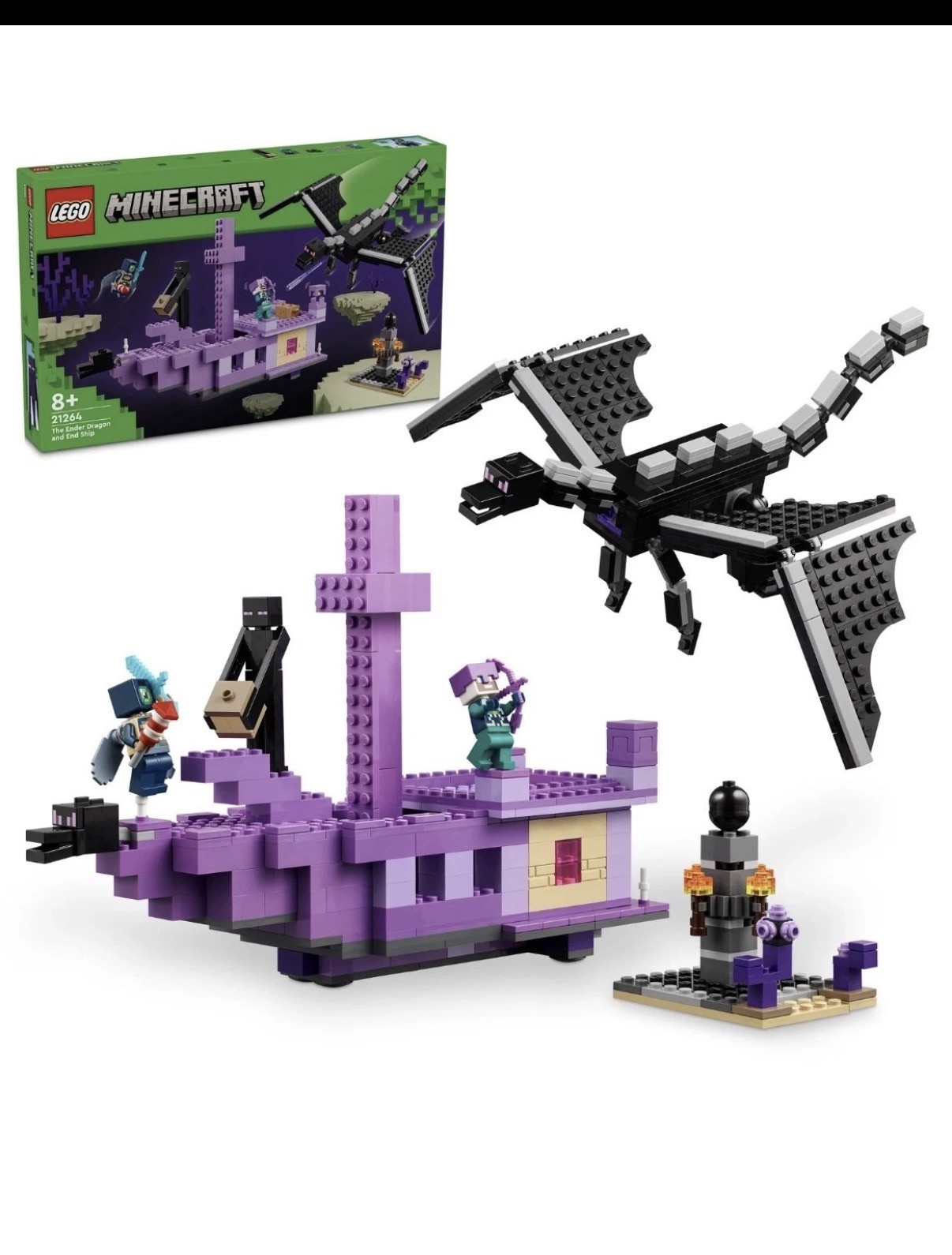Lego 21264 Minecraft The Ender Dragon and End Ship, Retired, New Sealed
