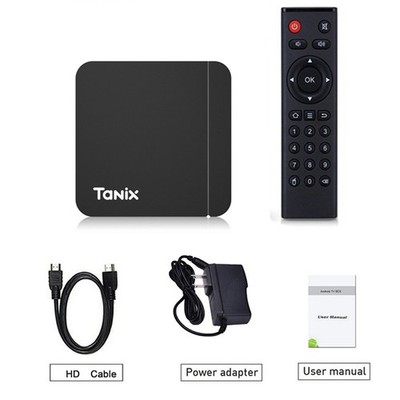 Tanix W2 Amlogic S905 Quad Core Smart TV SMART TV Media Player mit Netzteil