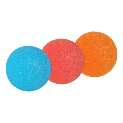 3 Pcs Hand Exercise Balls Squeeze Balls Stress Ball Blue/Orange/Pink