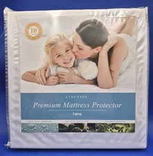NEW LinenSpa Twin Premium Mattress Protector 10 Year Warranty